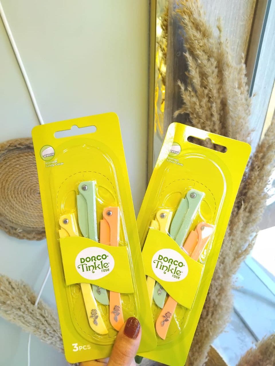 شفرات Dorco Tinkle Rose eyebrow razor 